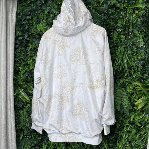 Y2K ECKO UNLTD Jacket Men XL White Full Zip All Over Print Hidden Hoodie 2355 - Picture 11 of 11